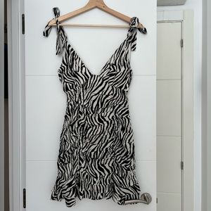 Ruffle Zebra Dress